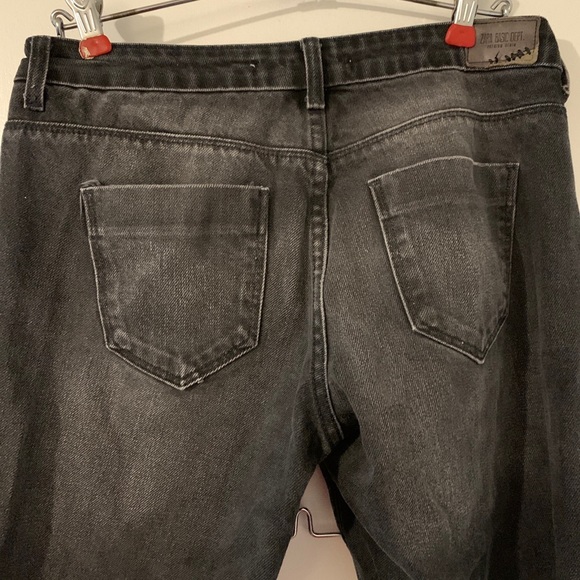 Zara Basic Z1975 Denim Size 4 Women’s Skinny Jeans Distressed Black a9 - Picture 6 of 12